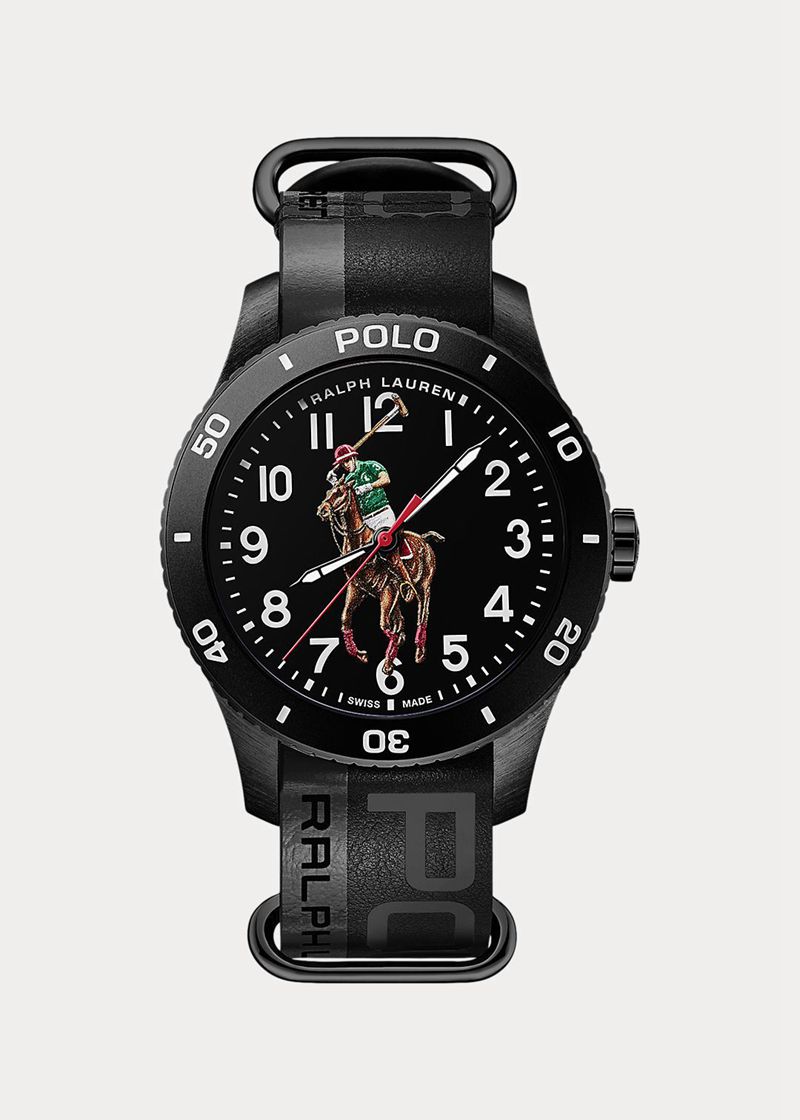 Relojes Polo Ralph Lauren Mujer Polo Sport Watch Black Dial Chile Negras KUQHS-3970